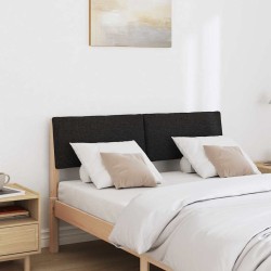 Tête de lit capitonnée Noir 120 cm Pin massif 583720583720