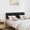 Tête de lit capitonnée Noir 120 cm Pin massif 583720583720