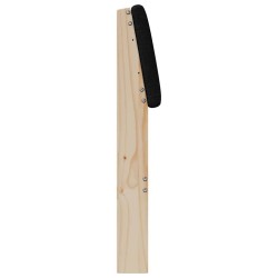 Tête de lit capitonnée Noir 120 cm Pin massif 583720583720