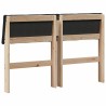 Tête de lit capitonnée Noir 120 cm Pin massif 583720583720