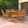 Ensemble à manger de jardin 7 pcs Bois d'acacia massif 583723583723