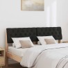 Tête de lit capitonnée Noir 160 cm Pin massif 583726583726