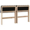 Tête de lit capitonnée Noir 160 cm Pin massif 583726583726