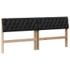 Tête de lit capitonnée Noir 180 cm Pin massif 583727583727