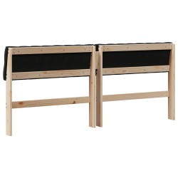 Tête de lit capitonnée Noir 180 cm Pin massif 583727583727