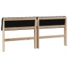 Tête de lit capitonnée Noir 180 cm Pin massif 583727583727