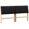 Tête de lit capitonnée Noir 180 cm Pin massif 583736583736