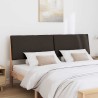 Tête de lit capitonnée Noir 180 cm Pin massif 583736583736