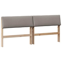 Tête de lit capitonnée Taupe 180 cm Pin massif 583738583738