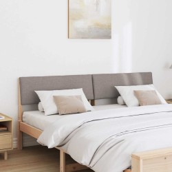 Tête de lit capitonnée Taupe 180 cm Pin massif 583738583738