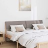 Tête de lit capitonnée Taupe 180 cm Pin massif 583738583738