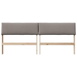 Tête de lit capitonnée Taupe 180 cm Pin massif 583738583738