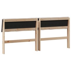 Tête de lit capitonnée Taupe 180 cm Pin massif 583738583738
