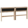 Tête de lit capitonnée Taupe 180 cm Pin massif 583738583738