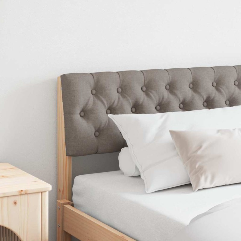 Tête de lit capitonnée Taupe 180 cm Pin massif 583739583739