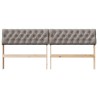Tête de lit capitonnée Taupe 180 cm Pin massif 583739583739