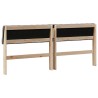 Tête de lit capitonnée Taupe 180 cm Pin massif 583739583739