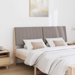 Tête de lit capitonnée Taupe 160 cm Pin massif 583740583740