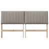 Tête de lit capitonnée Taupe 160 cm Pin massif 583740583740