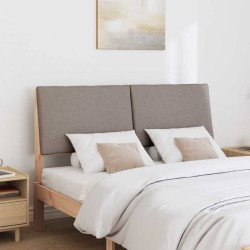 Tête de lit capitonnée Taupe 140 cm Pin massif 583741583741