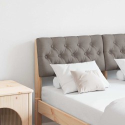 Tête de lit capitonnée Taupe 120 cm Pin massif 583742583742