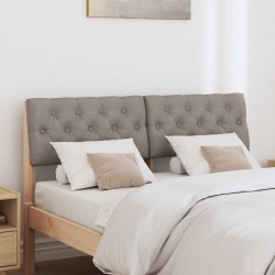 Tête de lit capitonnée Taupe 120 cm Pin massif 583742583742