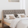 Tête de lit capitonnée Taupe 120 cm Pin massif 583742583742