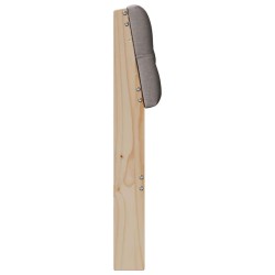 Tête de lit capitonnée Taupe 120 cm Pin massif 583742583742