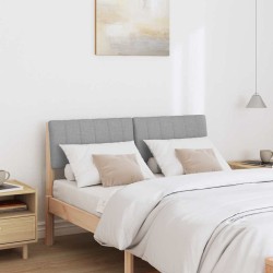 Tête de lit capitonnée Gris clair 120 cm Pin massif 583746583746