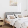 Tête de lit capitonnée Gris clair 120 cm Pin massif 583746583746