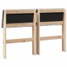Tête de lit capitonnée Gris clair 120 cm Pin massif 583746583746