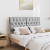 Tête de lit capitonnée Gris clair 120 cm Pin massif 583747583747