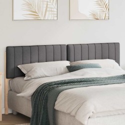 Tête de lit capitonnée Brun et gris foncé 180 cm Pin massif 583748583748