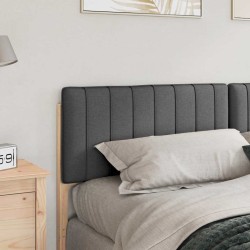 Tête de lit capitonnée Brun et gris foncé 180 cm Pin massif 583748583748