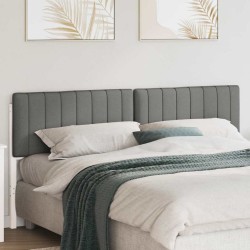 Tête de lit capitonnée Blanc et gris clair 180 cm Pin massif 583749583749