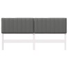 Tête de lit capitonnée Blanc et gris clair 180 cm Pin massif 583749583749