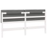Tête de lit capitonnée Blanc et gris clair 180 cm Pin massif 583749583749