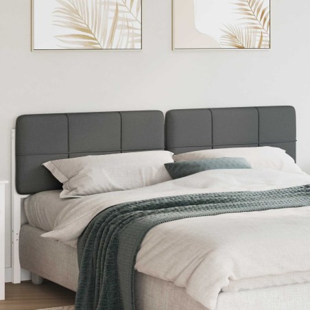 Tête de lit capitonnée Blanc et gris clair 180 cm Pin massif 583750583750