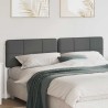 Tête de lit capitonnée Blanc et gris clair 180 cm Pin massif 583750583750