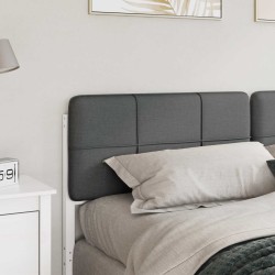 Tête de lit capitonnée Blanc et gris clair 180 cm Pin massif 583750583750
