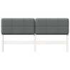 Tête de lit capitonnée Blanc et gris clair 180 cm Pin massif 583750583750