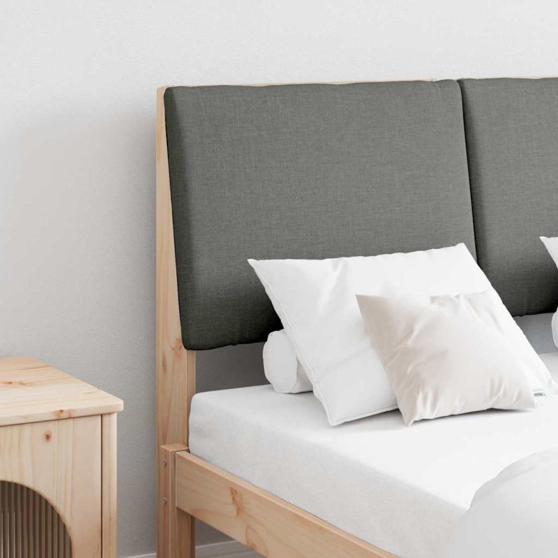 Tête de lit capitonnée Gris foncé 120 cm Pin massif 583751583751