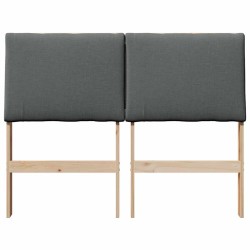 Tête de lit capitonnée Gris foncé 120 cm Pin massif 583751583751