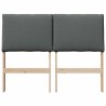 Tête de lit capitonnée Gris foncé 120 cm Pin massif 583751583751