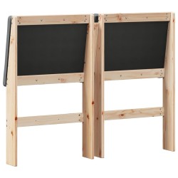 Tête de lit capitonnée Gris foncé 120 cm Pin massif 583751583751