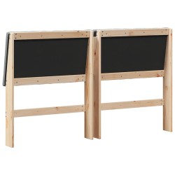 Tête de lit capitonnée Gris foncé 160 cm Pin massif 583753583753