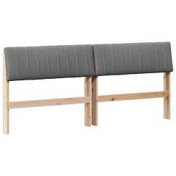 Tête de lit capitonnée Gris foncé 180 cm Pin massif 583754583754