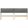 Tête de lit capitonnée Gris foncé 180 cm Pin massif 583754583754