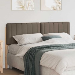 Tête de lit capitonnée Marron et Taupe 160 cm Pin massif 583755583755