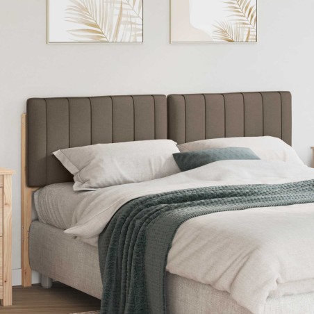 Tête de lit capitonnée Marron et Taupe 160 cm Pin massif 583755583755